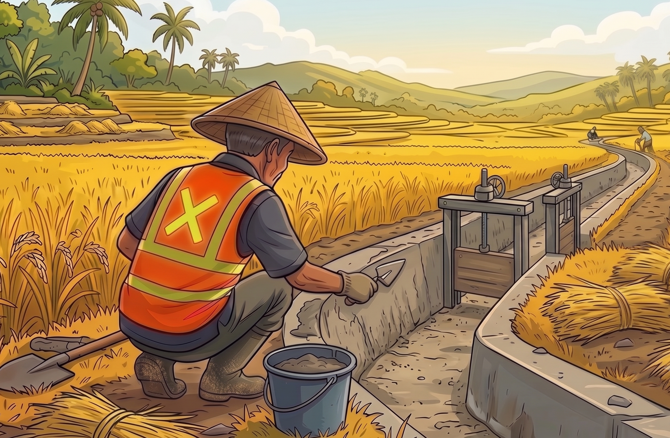 Ilustrasi Rehabilitasi Irigasi